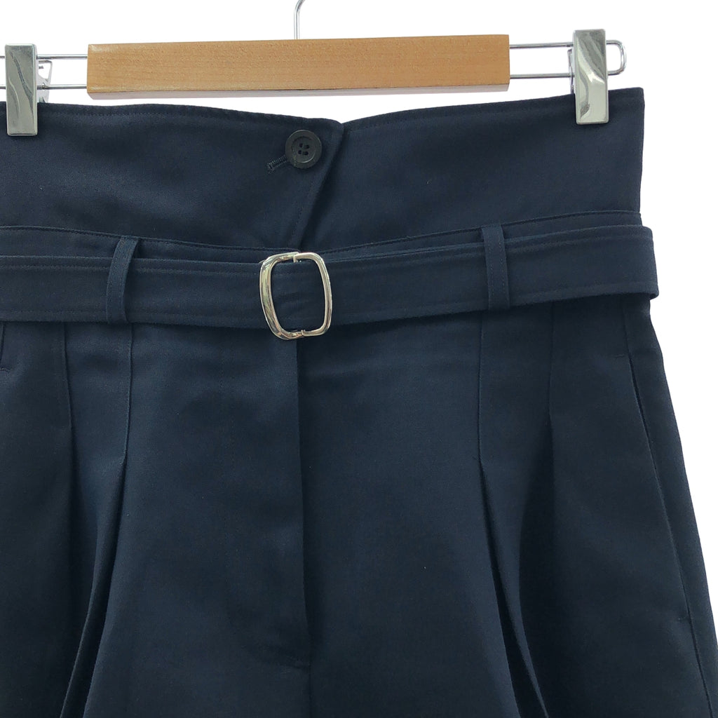 deres | 2023春夏系列 | 雙褶皮帶錐形褲 | 1碼 | 海軍藍 | 女款