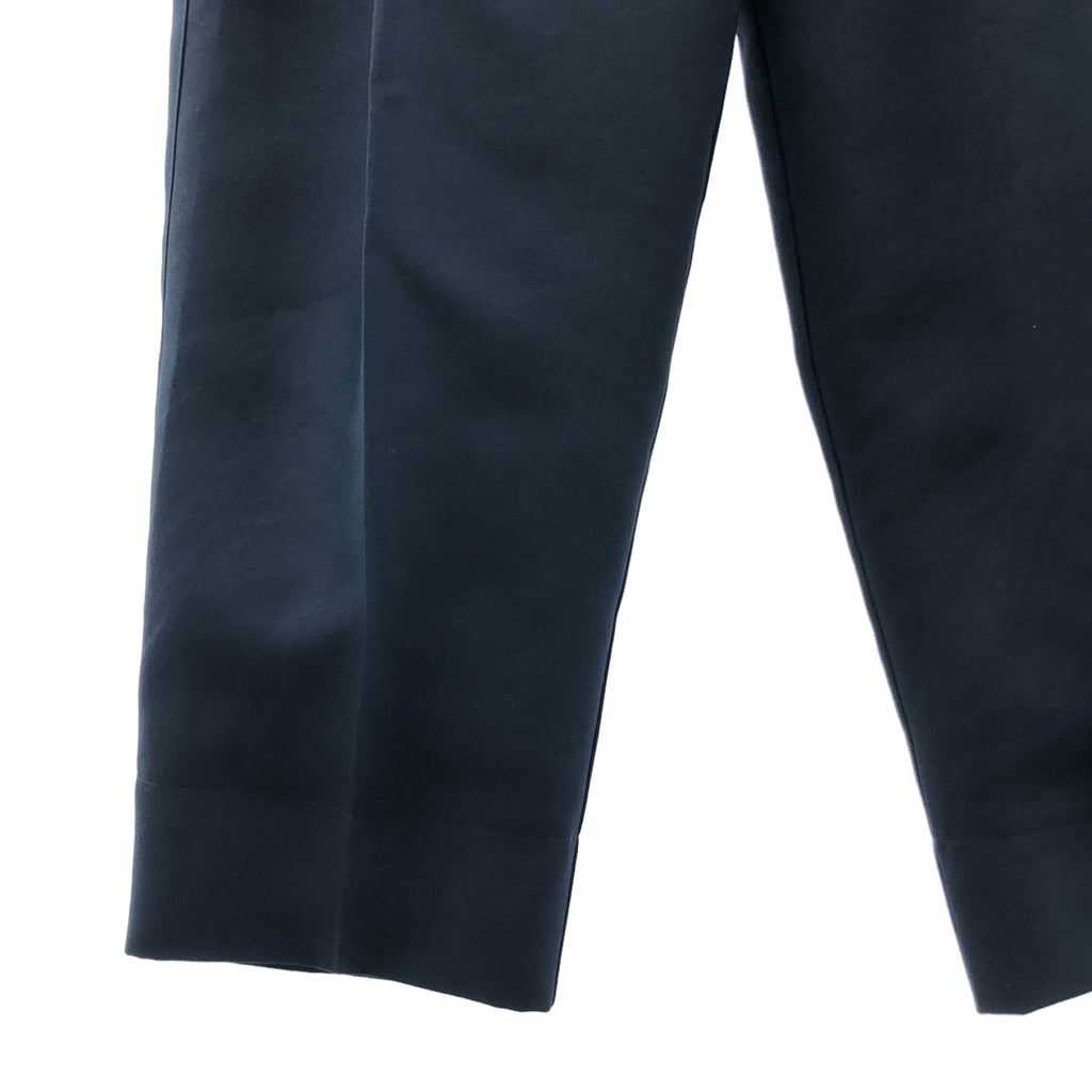 deres | 2023春夏系列 | 雙褶皮帶錐形褲 | 1碼 | 海軍藍 | 女款