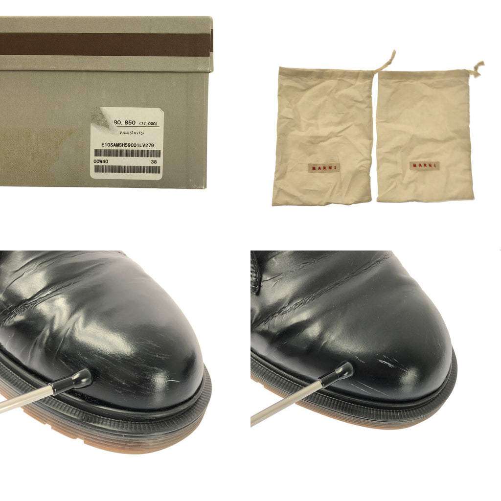 MARNI / 마르니 | 리본 장식 가죽 신발 | 36 | 여성