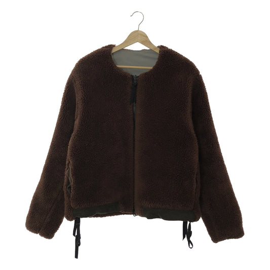 SUNSEA / サンシー | REVERSIBLE MONSTER APOLLO JACKET リバーシブル モンスター アポロ ジャケット | 2 | ブラウン / グレー | メンズ