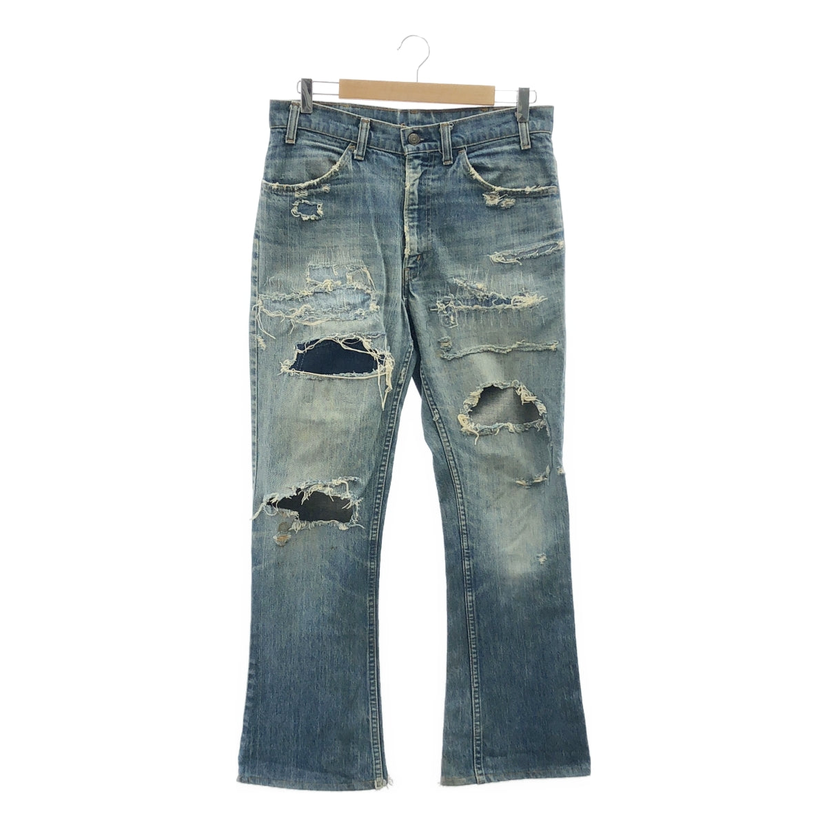 Levi's / 리바이스 | 1979 년 빈티지 646 플레어 데님 바지 각인 8 42TALON | 인디고 | 남성