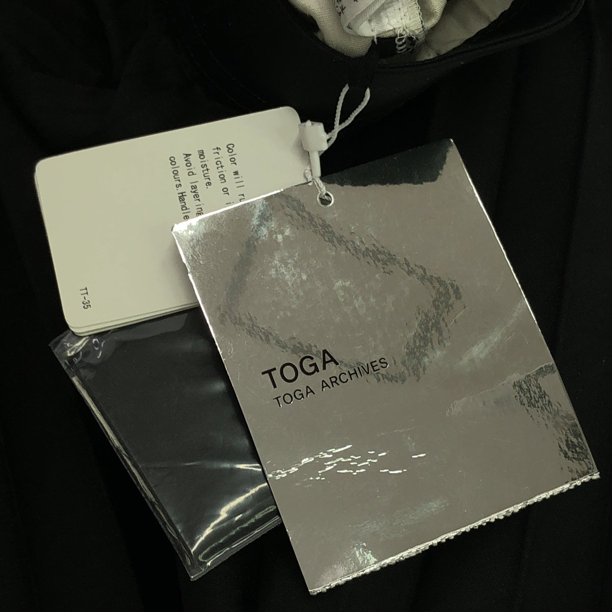 【新品】  TOGA / トーガ | 2021AW | Bonding Pleats Skirt 穴開きデザイン ボンディング プリーツスカート | 36 | ブラック | レディース