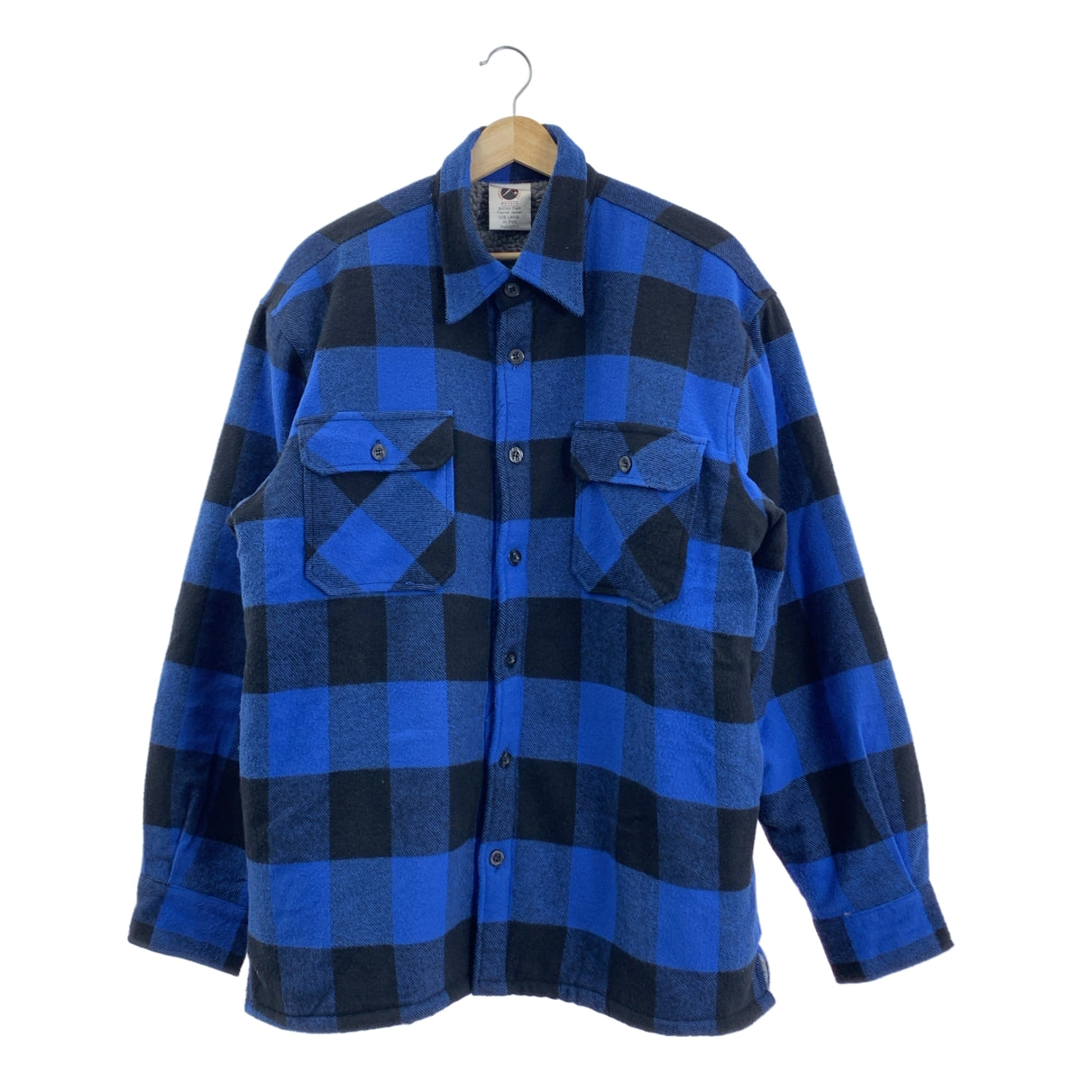 ROTHCO / ロスコ | ボア チェック シャツジャケット | L | ブルー | メンズ