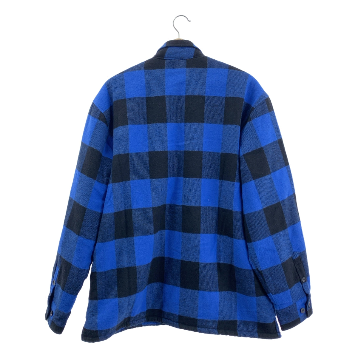 ROTHCO / ロスコ | ボア チェック シャツジャケット | L | ブルー | メンズ