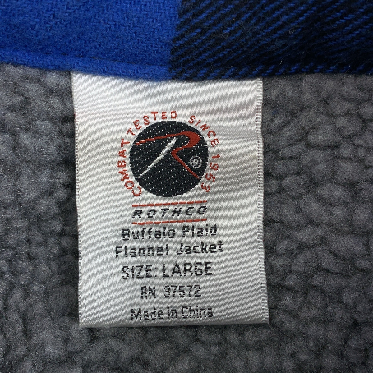 ROTHCO / ロスコ | ボア チェック シャツジャケット | L | ブルー | メンズ