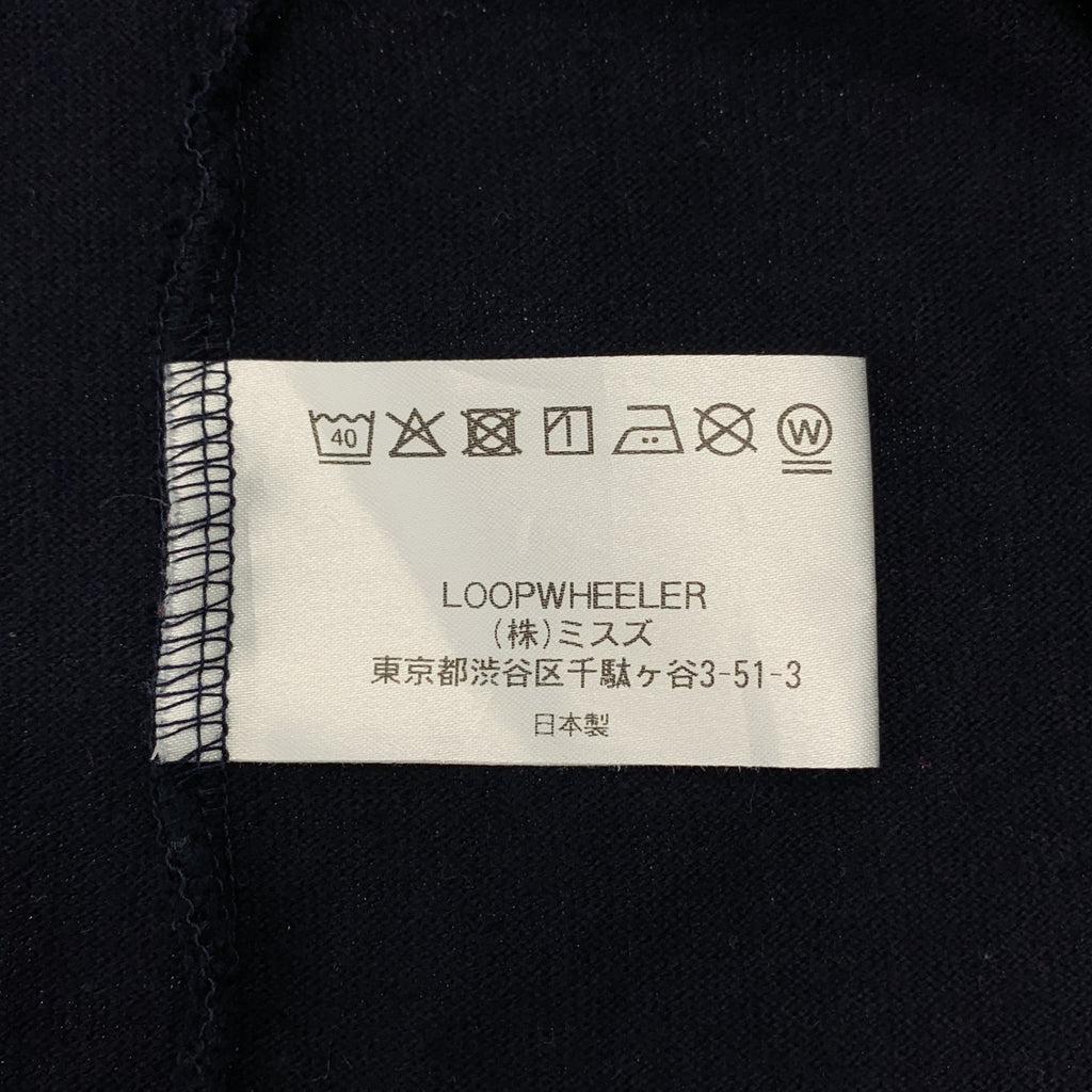 LOOPWHEELER / 루프 윌러 | × beams / 빔스 별주 오버 실루엣 원포인트 로고 T셔츠 컷소우 | XL | 맨즈