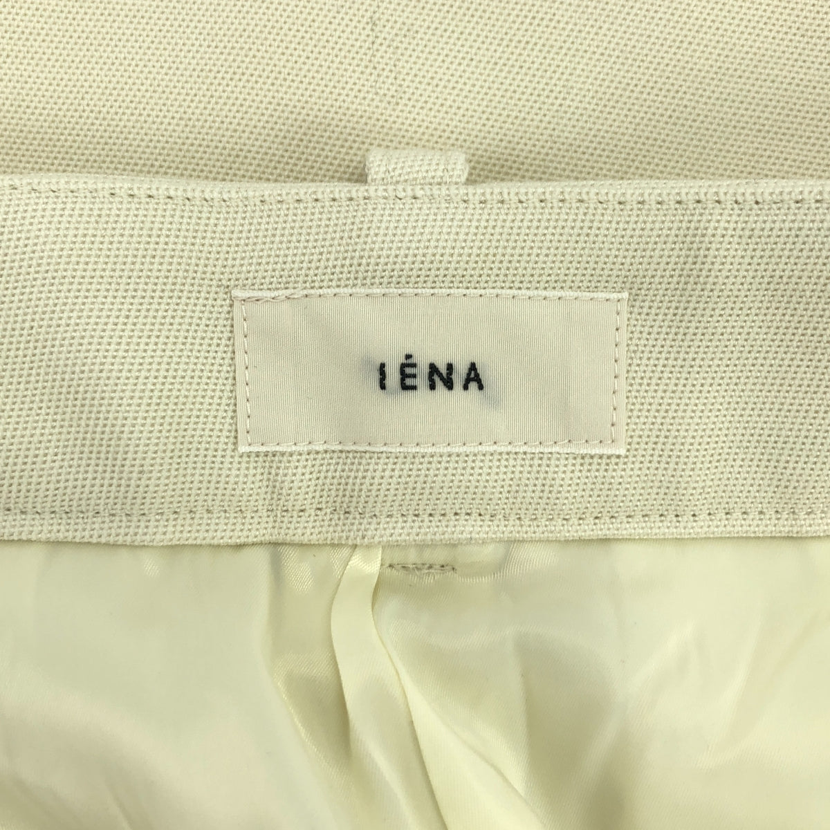 IENA / イエナ | 2023SS | タック スラックス パンツ / 総裏地 | 36 | ベージュ | レディース
