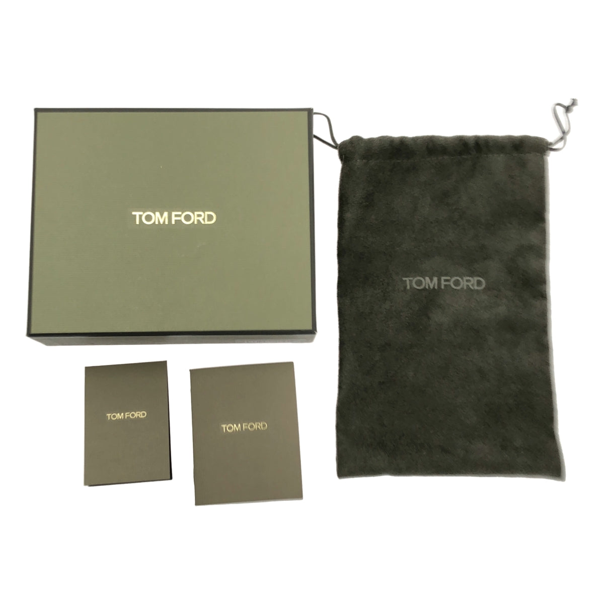 【미품】 TOM FORD / 톰 포드 | 가죽 AirPods Pro 케이스 | 올리브 | 남성