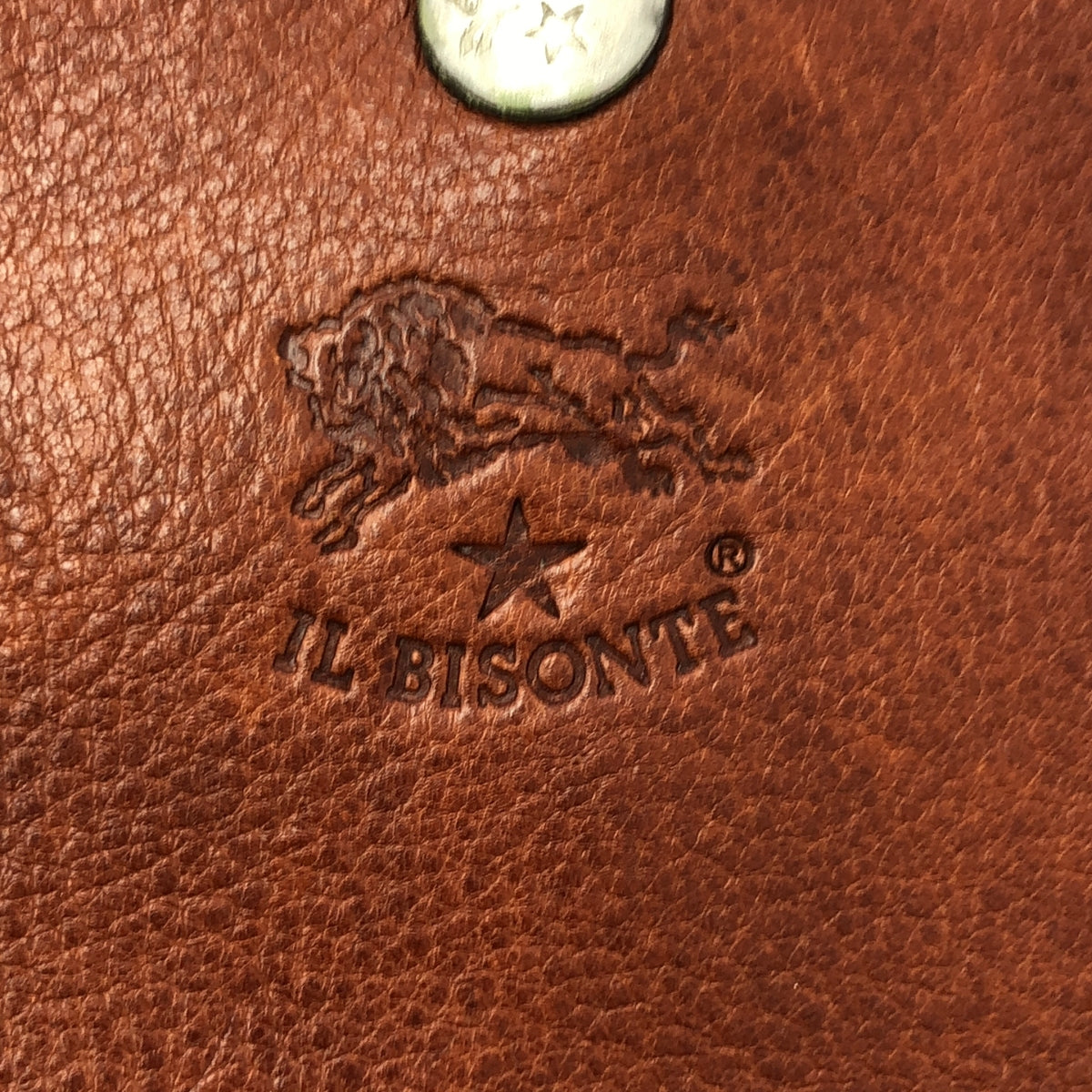 IL BISONTE | 皮革標誌雙口袋肩背包 | 男女通用 | 棕色 | 男款