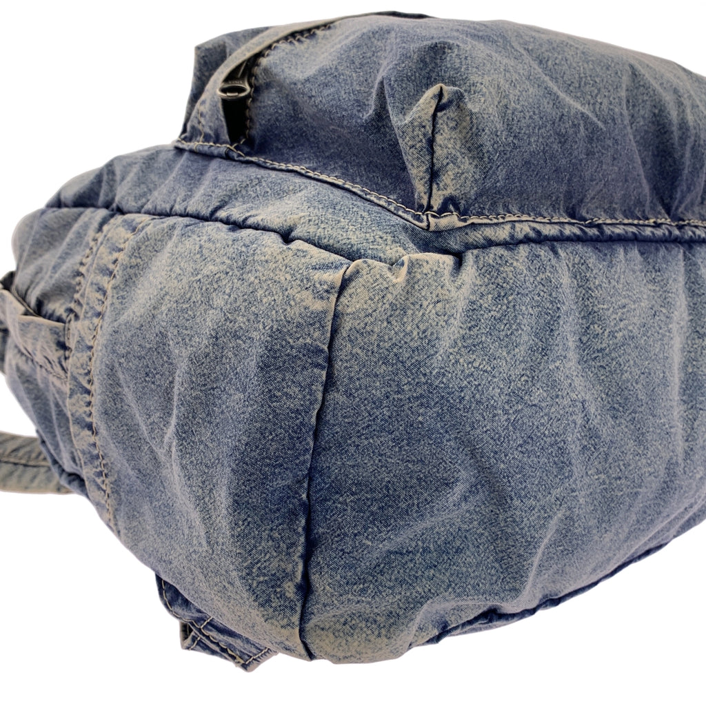 me ISSEY MIYAKE / 미이세이미야케 | 나일론 데님 전사 프린트 배낭 |