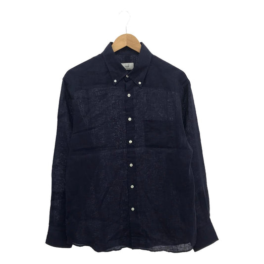 Dunhill | Linen button-down shirt | L | Men's