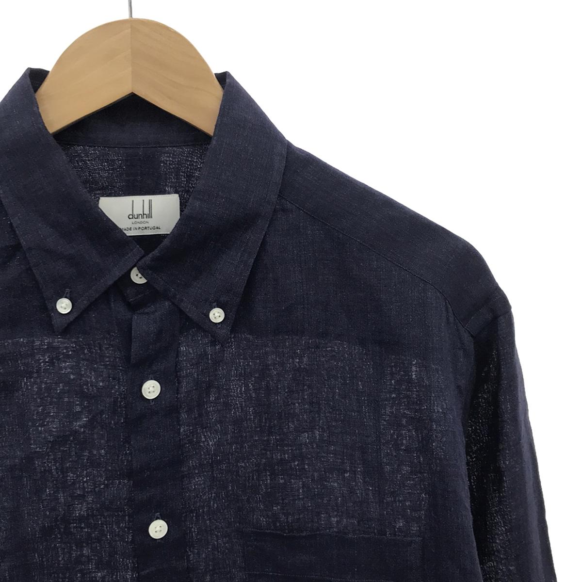 Dunhill | Linen button-down shirt | L | Men's