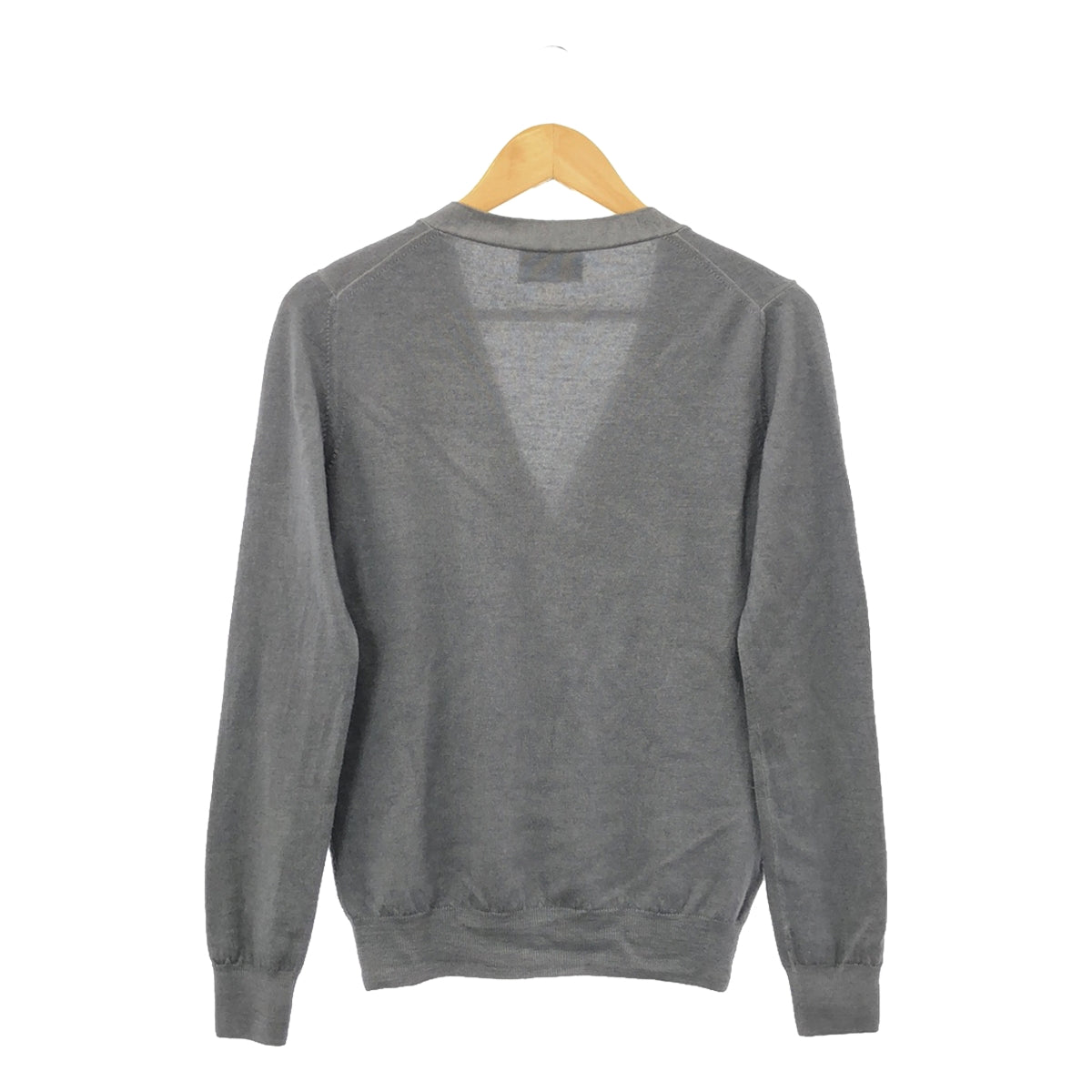 PRADA | Wool V-neck cardigan | 42 | Grey | Women's