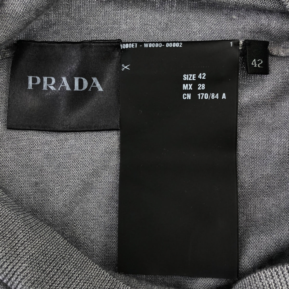 PRADA / プラダ | ウールVネックカーディガン | 42 | グレー | レディース