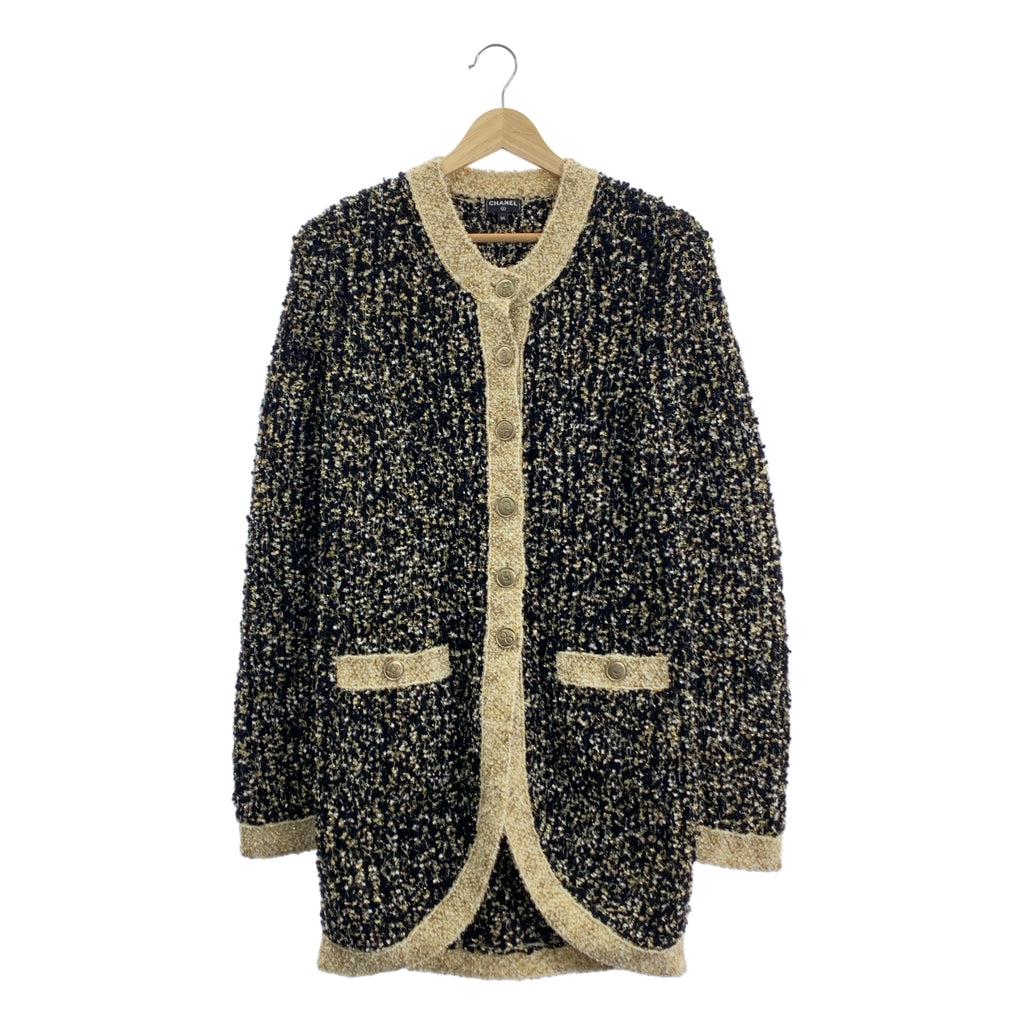 CHANEL / シャネル | 2019AW | ウール シルク混 ツイード ニット ロング カーディガン | 34 | レディース