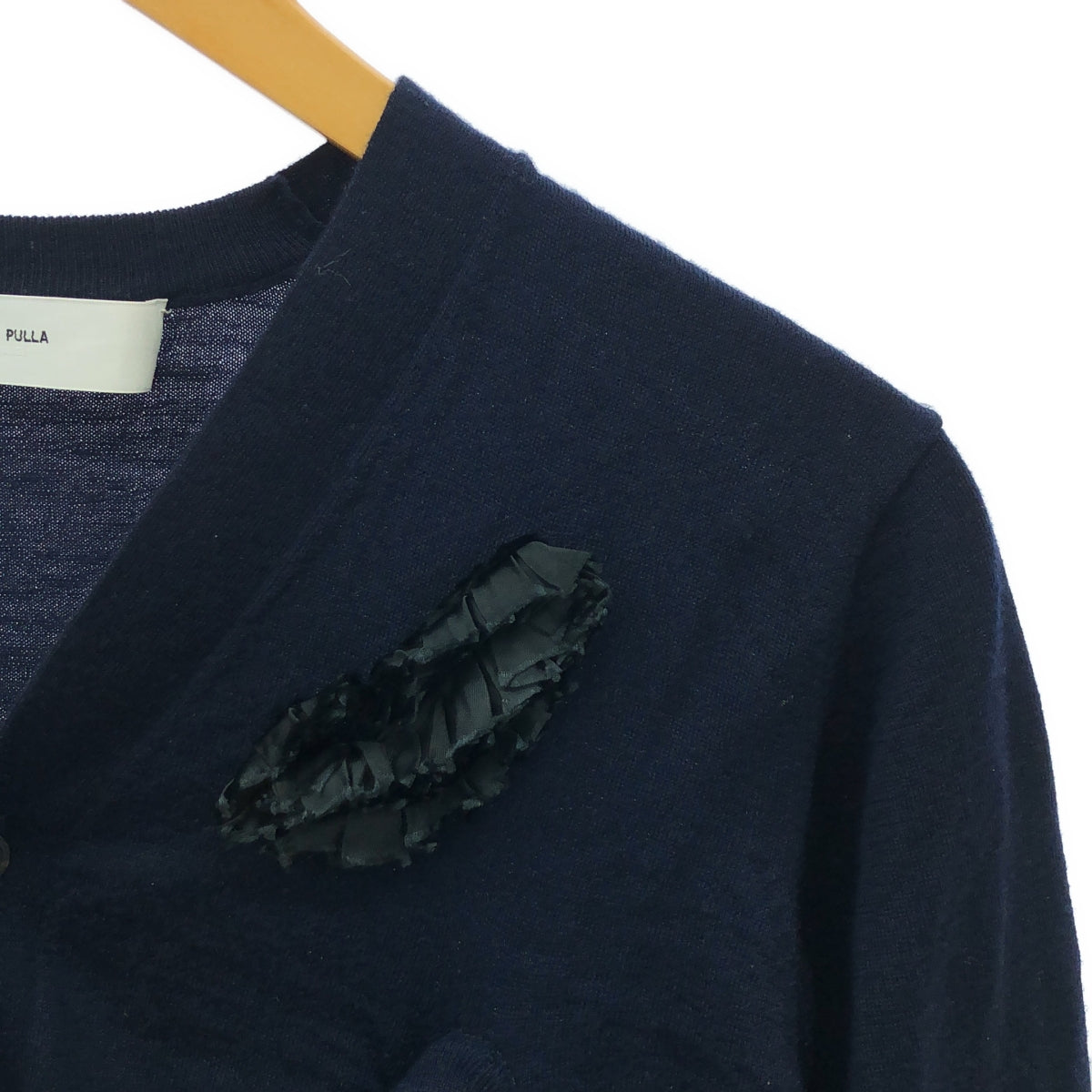 TOGA PULLA / トーガプルラ | High gauge knit cardigan カーディガン | 36 | ネイビー | レディース