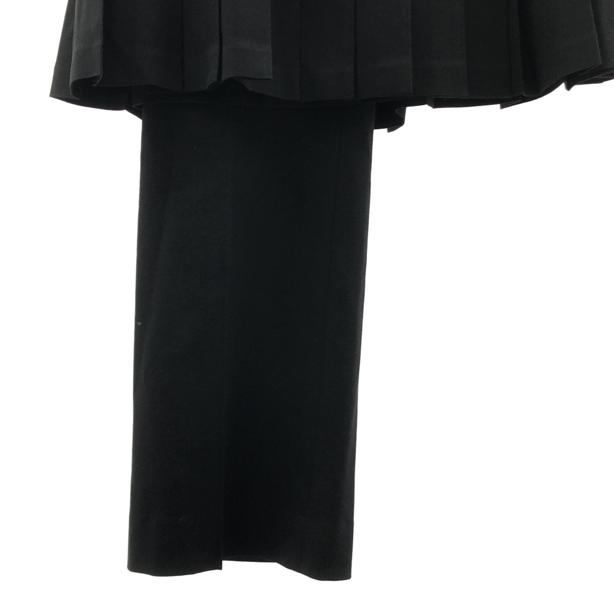 渡邊淳彌 | AD2025 | 褶皺羊毛不對稱長褲 | M碼 | 女款