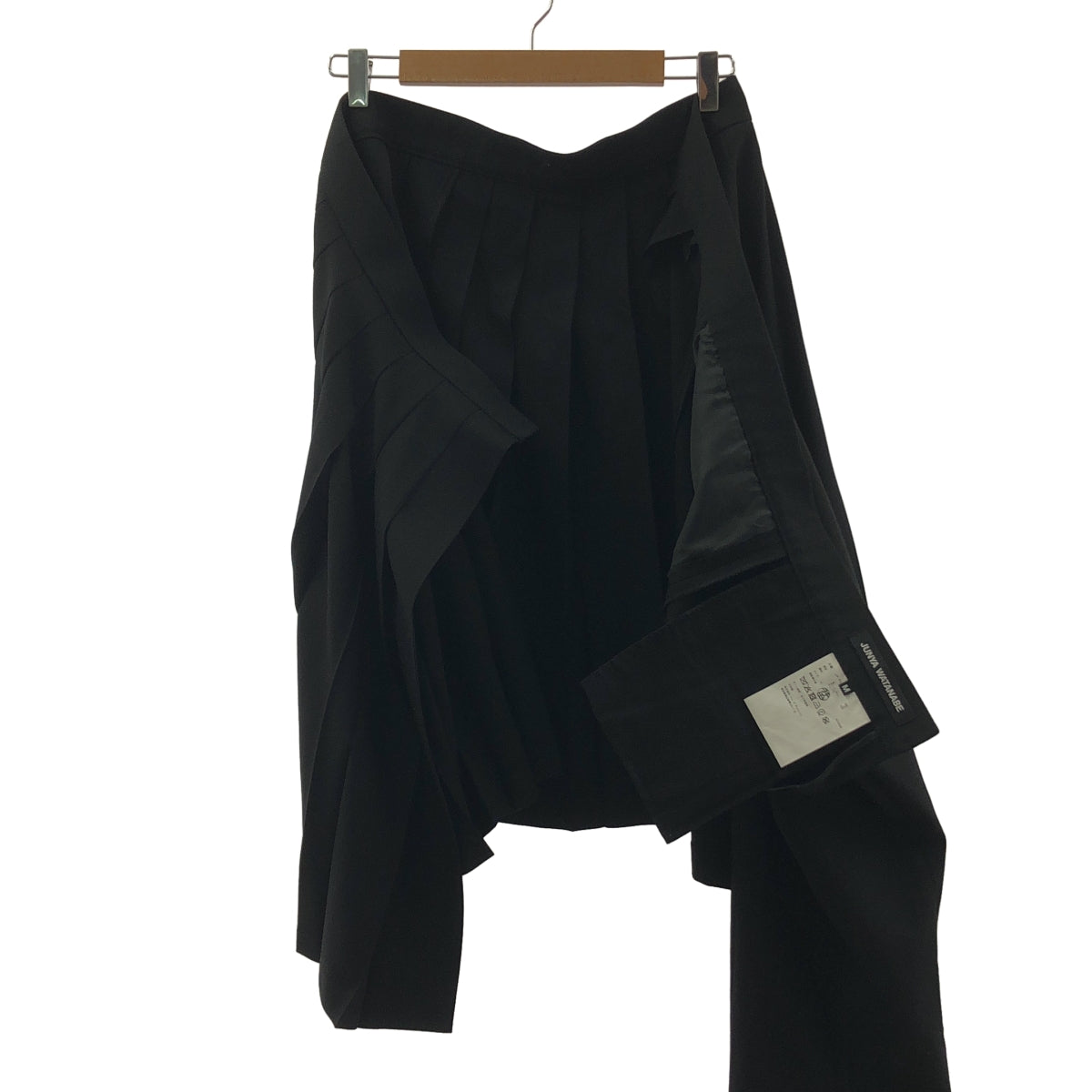 渡邊淳彌 | AD2025 | 褶皺羊毛不對稱長褲 | M碼 | 女款