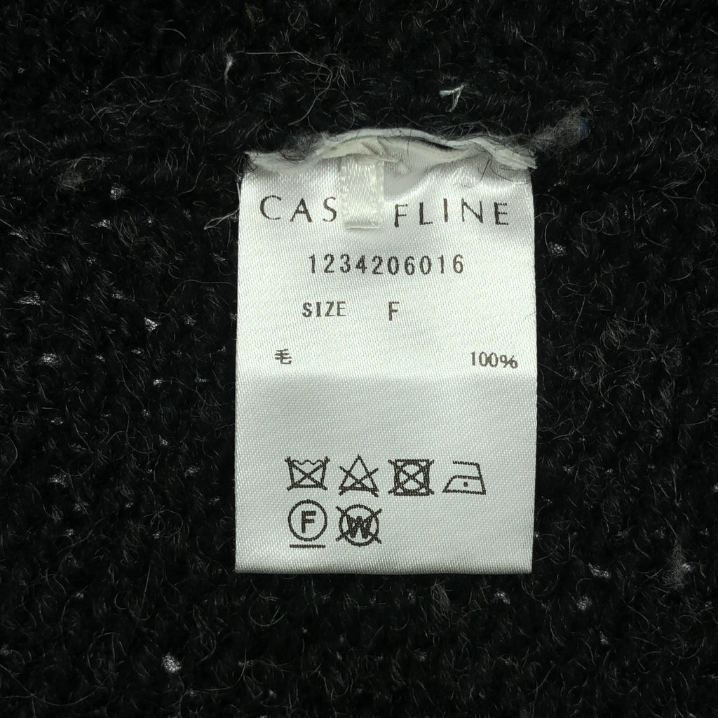 CASA FLINE | 費爾島手工針織開襟衫 | F | 黑色/象牙白 | 女款