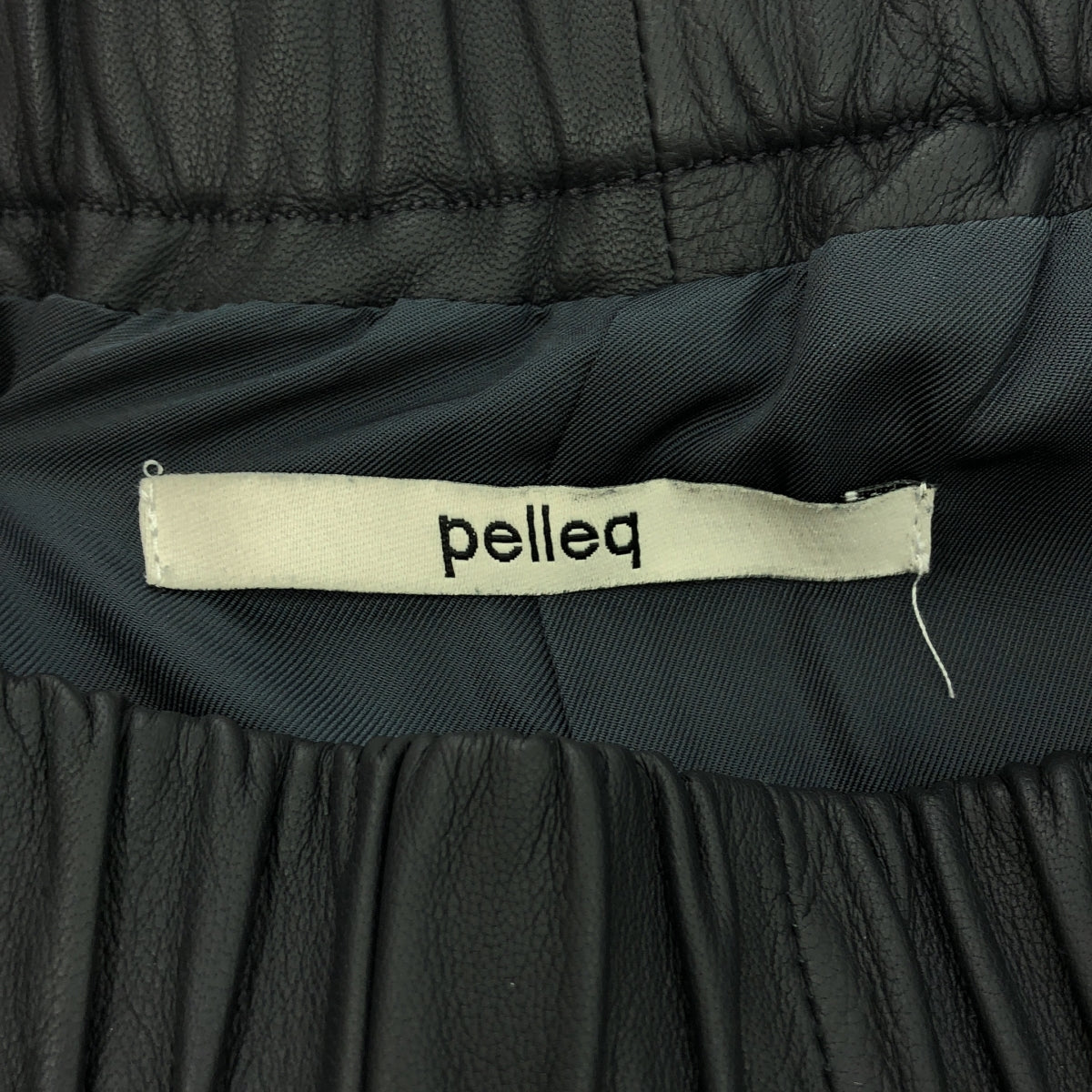 pelleq / 페렉 | lamb leather trousers 가죽 와이드 팬츠 | 34 | 회색 | 여성