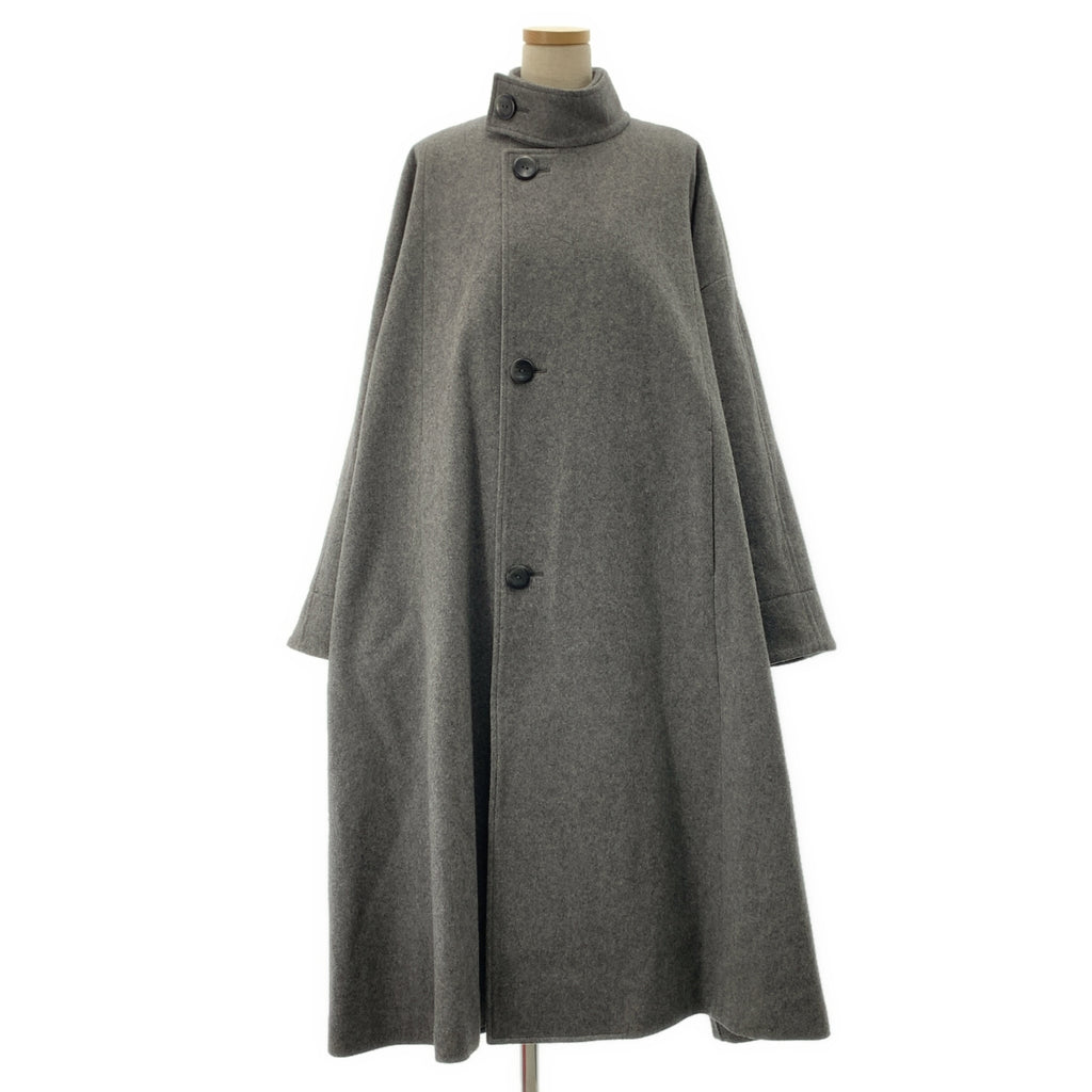 ENFOLD | 2022秋冬系列 | 超大號喇叭外套 | 羊毛超大號喇叭外套 | 38碼 | 灰色 | 女款