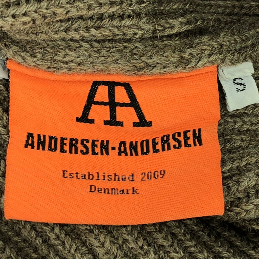 ANDERSEN-ANDERSEN / アンデルセンアンデルセン | 5GUAGE CREW NECK SWEATER ニット | S | ブラウン | メンズ