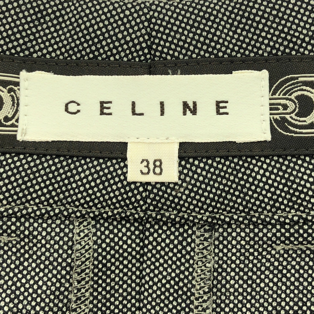 CELINE / セリーヌ | ウールタックスカート | 38 | グレー | レディース