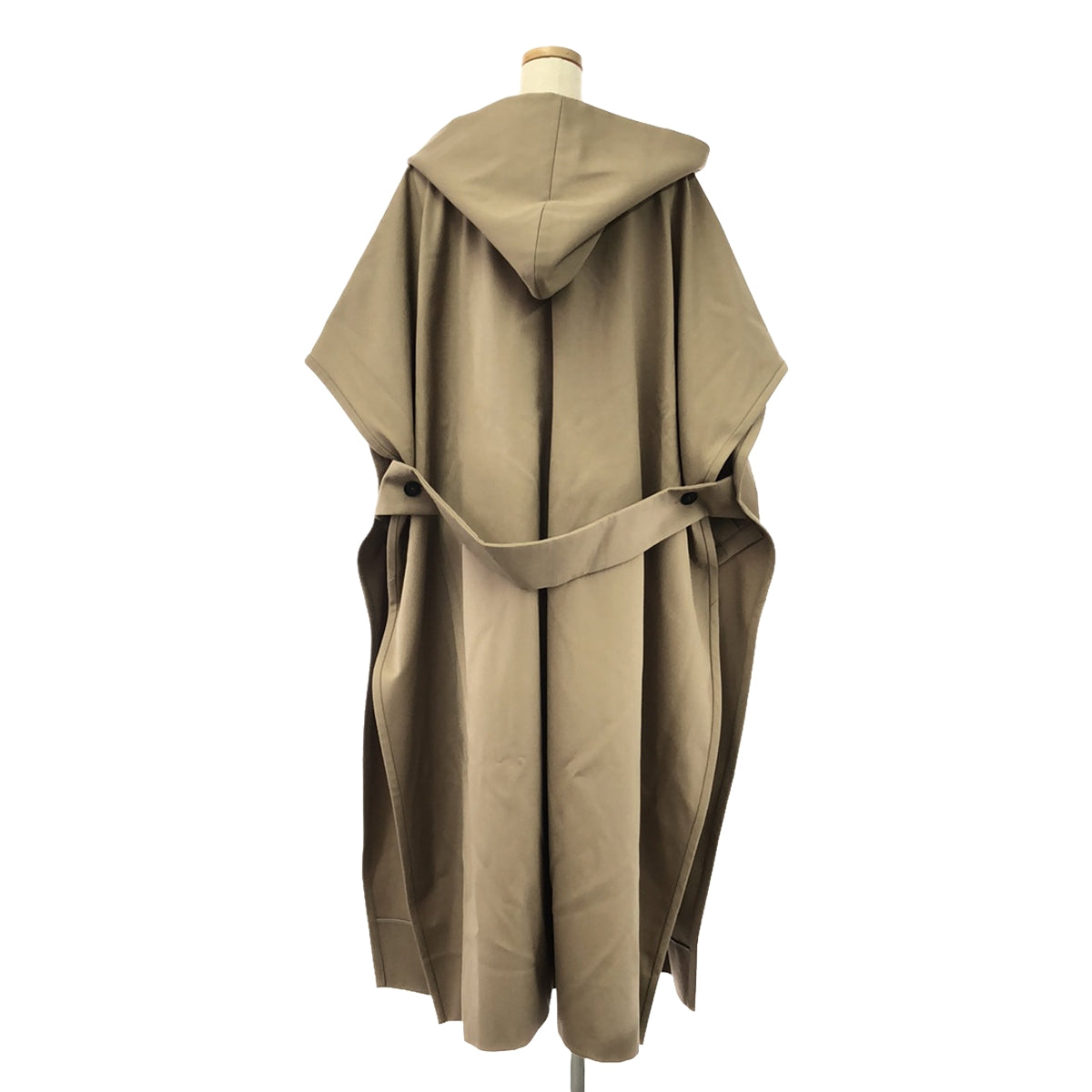 [Good Condition] HARUNOBUMURATA | 2023AW | Sleeveless Belted Overcoat Hoodie | 36 | Beige | Women's