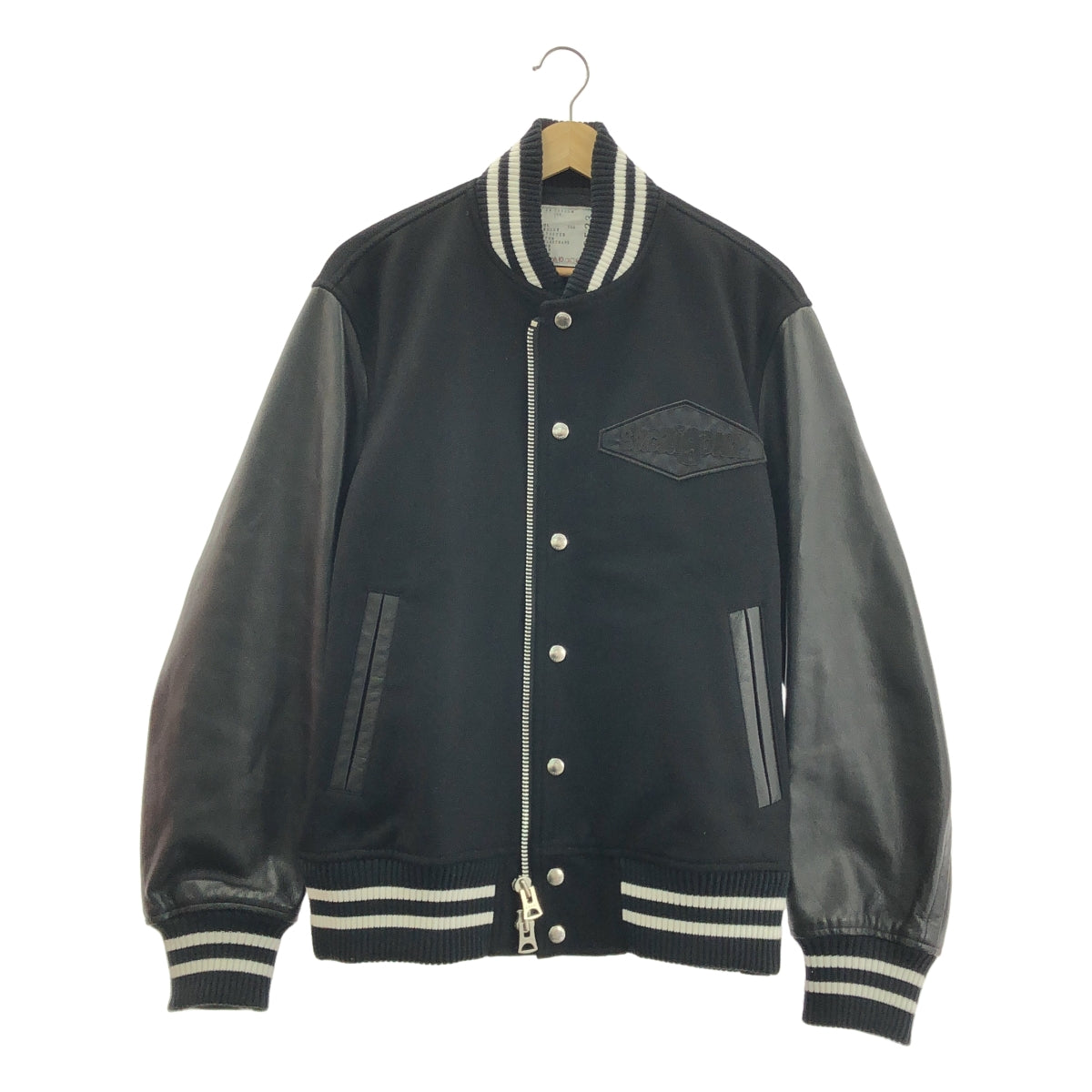 sacai | 2024 秋冬 | Gonz 羊毛麥爾登皮革飛行員外套 | 尺寸 1 | 男款