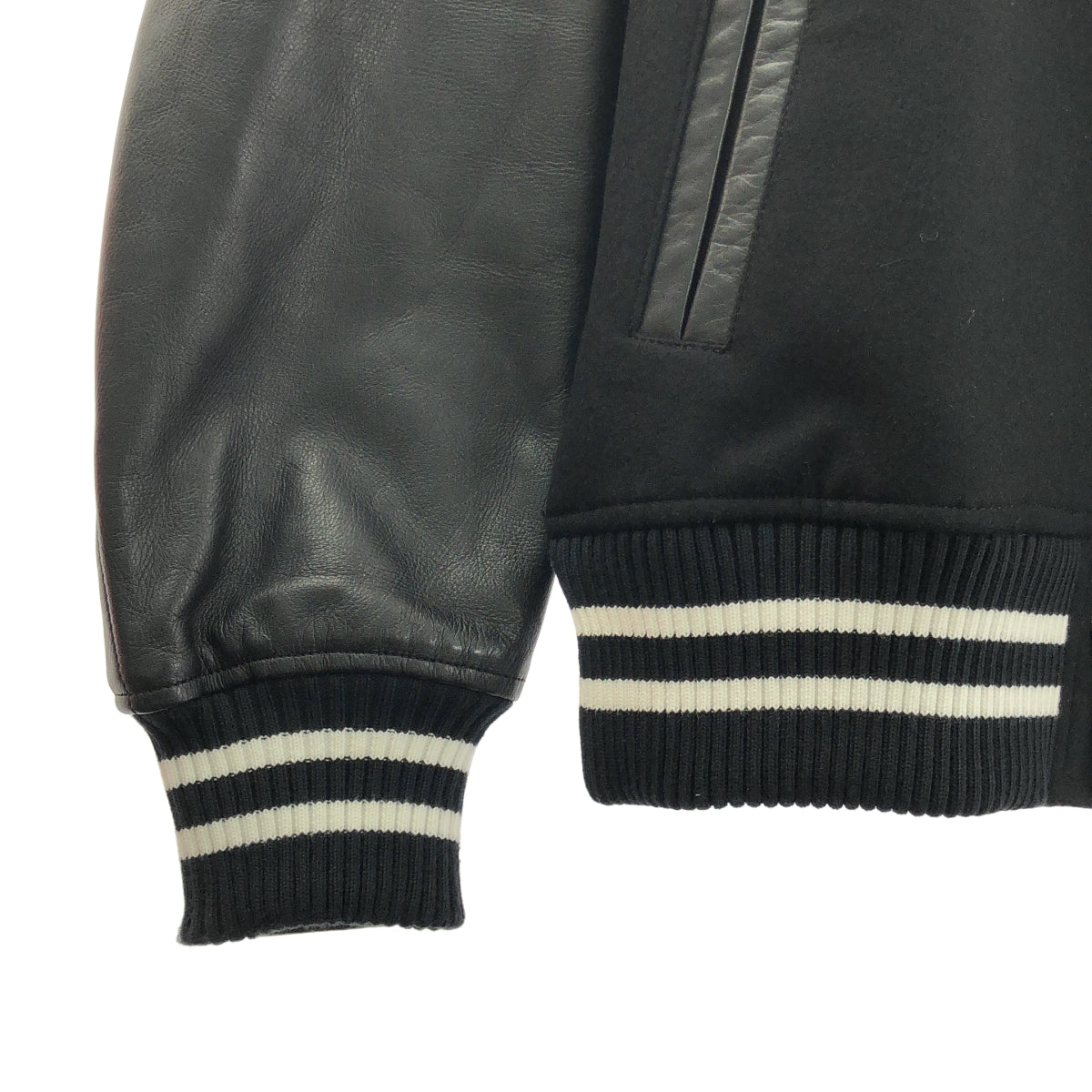 sacai | 2024 秋冬 | Gonz 羊毛麥爾登皮革飛行員外套 | 尺寸 1 | 男款