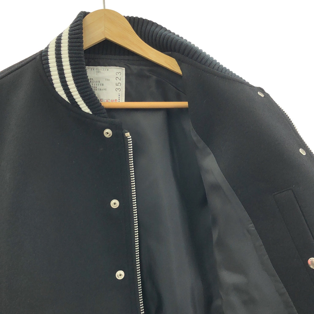 sacai | 2024 秋冬 | Gonz 羊毛麥爾登皮革飛行員外套 | 尺寸 1 | 男款