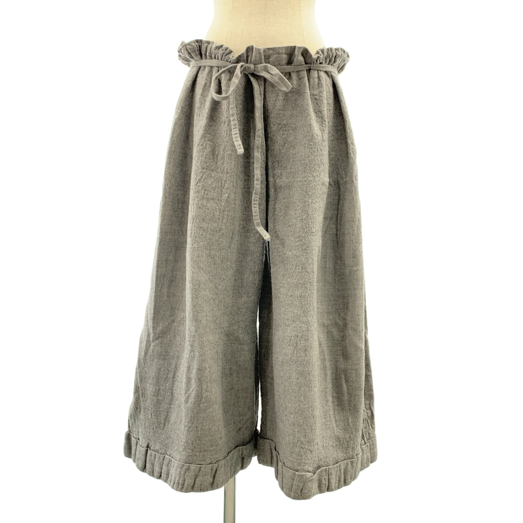 DANIELA GREGIS / ダニエラグレジス | ウール ドローストリング ワイドパンツ | F | レディース