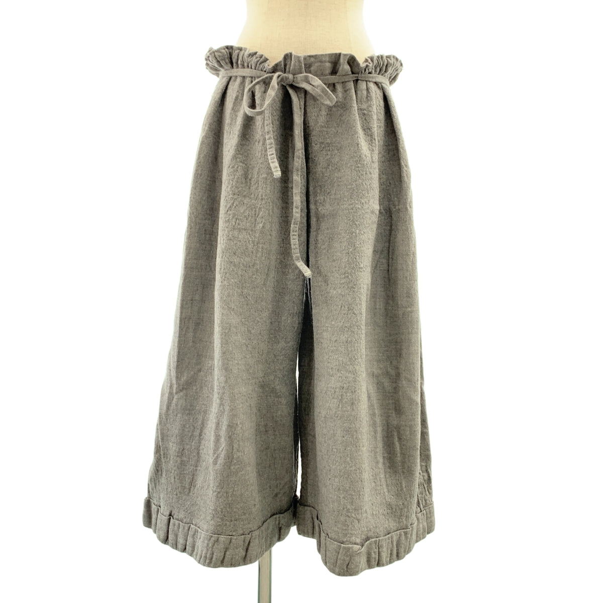 DANIELA GREGIS / ダニエラグレジス | ウール ドローストリング ワイドパンツ | F | レディース