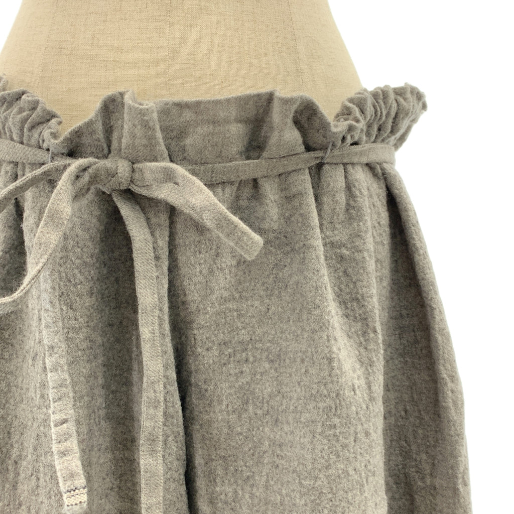 DANIELA GREGIS / ダニエラグレジス | ウール ドローストリング ワイドパンツ | F | レディース