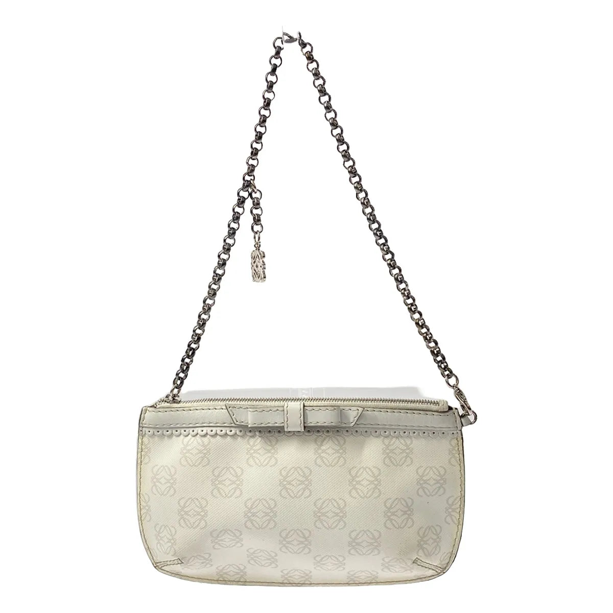 LOEWE / ロエベ | アナグラムロゴ リボン チェーンポーチ ハンドバッグ