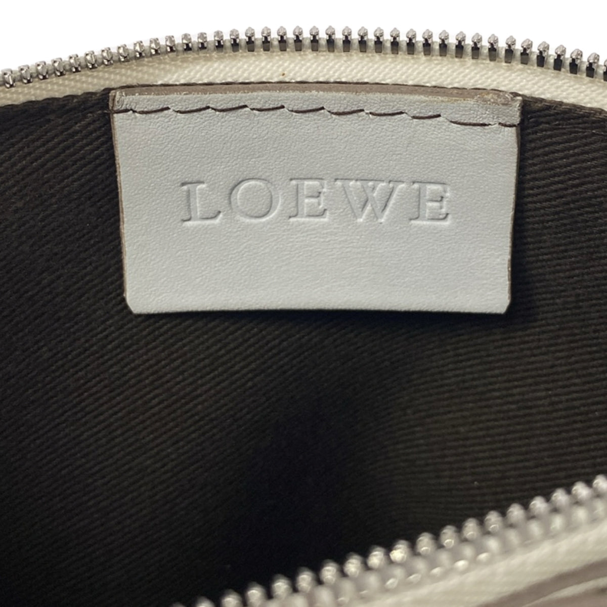 LOEWE / ロエベ | アナグラムロゴ リボン チェーンポーチ ハンドバッグ | ホワイト | レディース