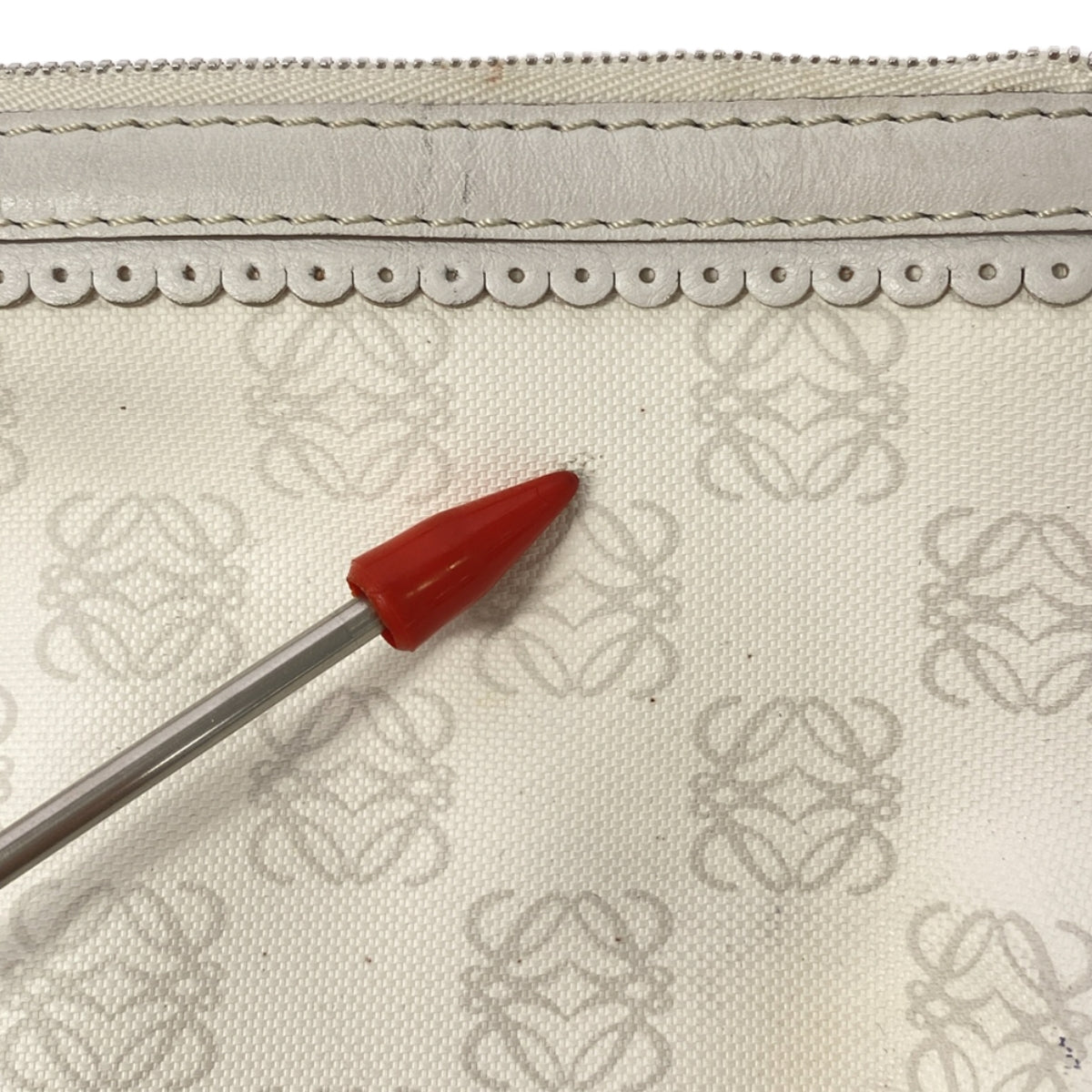 羅意威 | Anagram 標誌絲帶鏈條袋手提包 |白色 |女性的