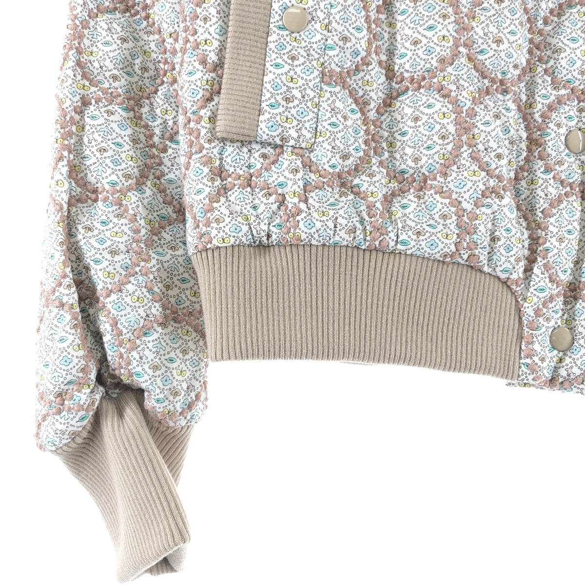 mina perhonen / ミナペルホネン | 2023AW | forest wave×tambourine フォレストウェーブ タンバリン 刺しゅう ジャケット ブルゾン | 38 | レディース