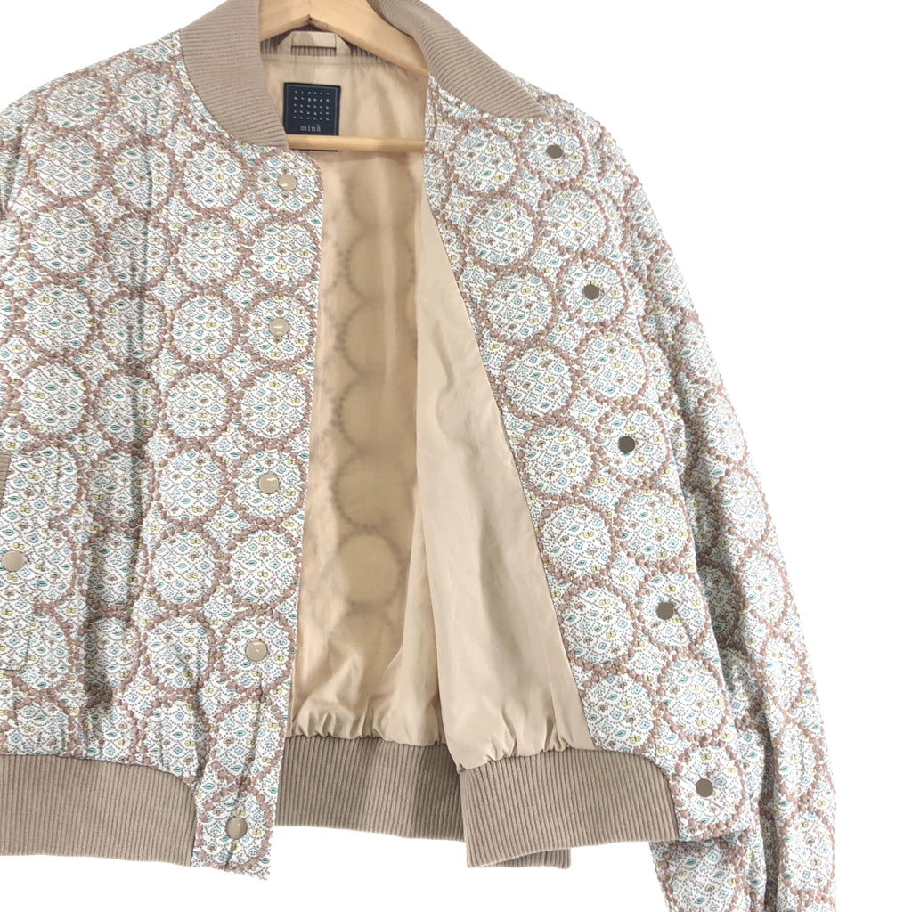 mina perhonen / ミナペルホネン | 2023AW | forest wave×tambourine フォレストウェーブ タンバリン 刺しゅう ジャケット ブルゾン | 38 | レディース