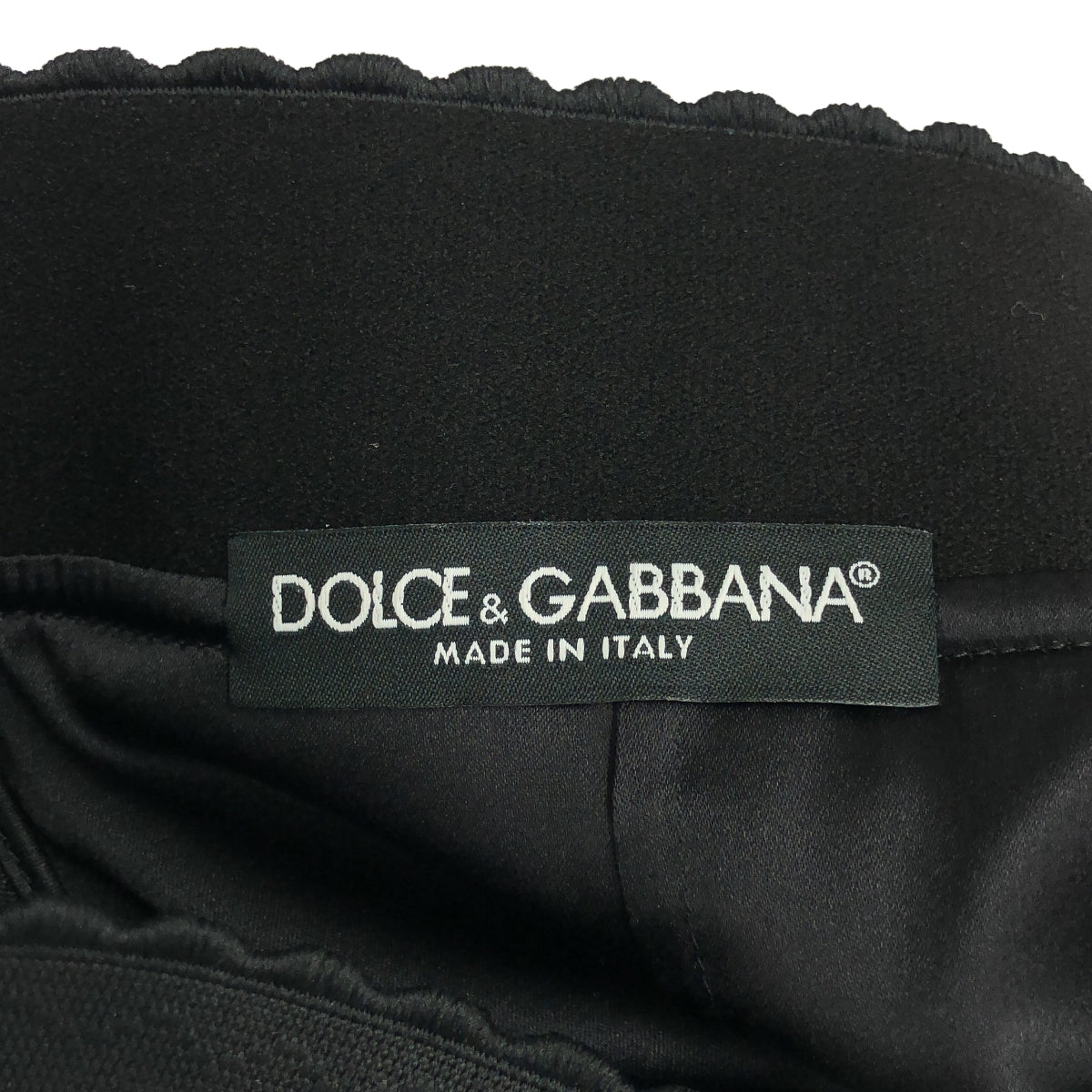 [狀況極佳] DOLCE &amp; GABBANA | 人造絲喇叭裙 | 尺寸 40 | 黑色 | 女款