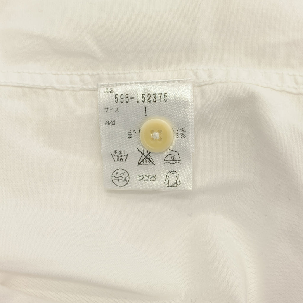 MHL. / エムエイチエルマーガレットハウエル | コットン リネン ラウンドカラー 半袖シャツ | 1 | レディース