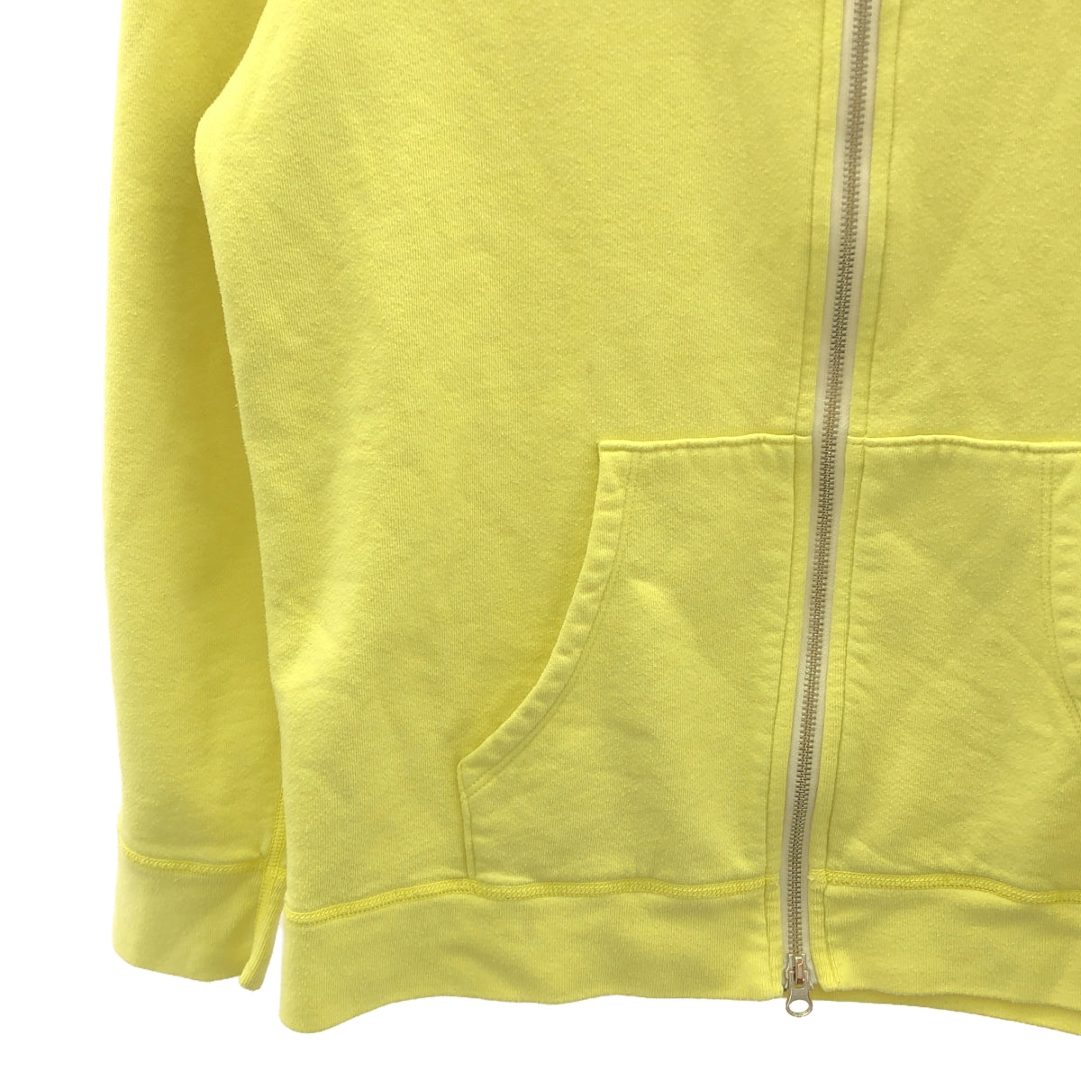 VINTAGE / Vintage clothing | 70s-80s Vintage Velva Sheen Sweatshirt Double Zip Hoodie with Large Pentagonal TALON Yellow Tag | M | Men's