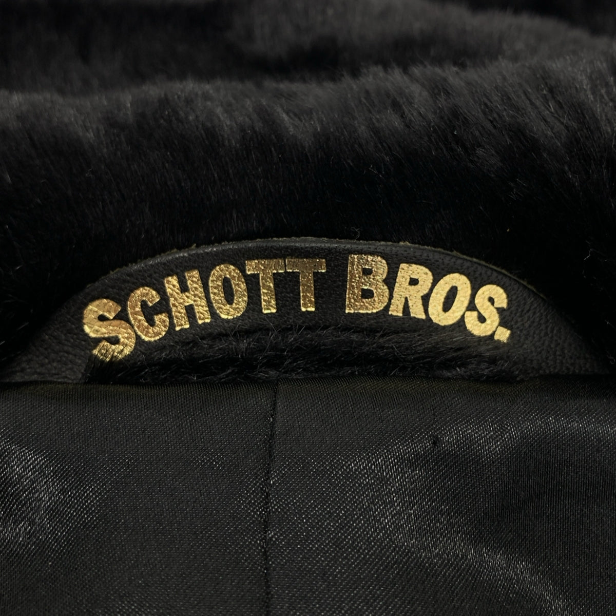 【成色極佳】SCHOTT 人造毛皮雙排扣大衣 | M碼 | 黑色 | 男士