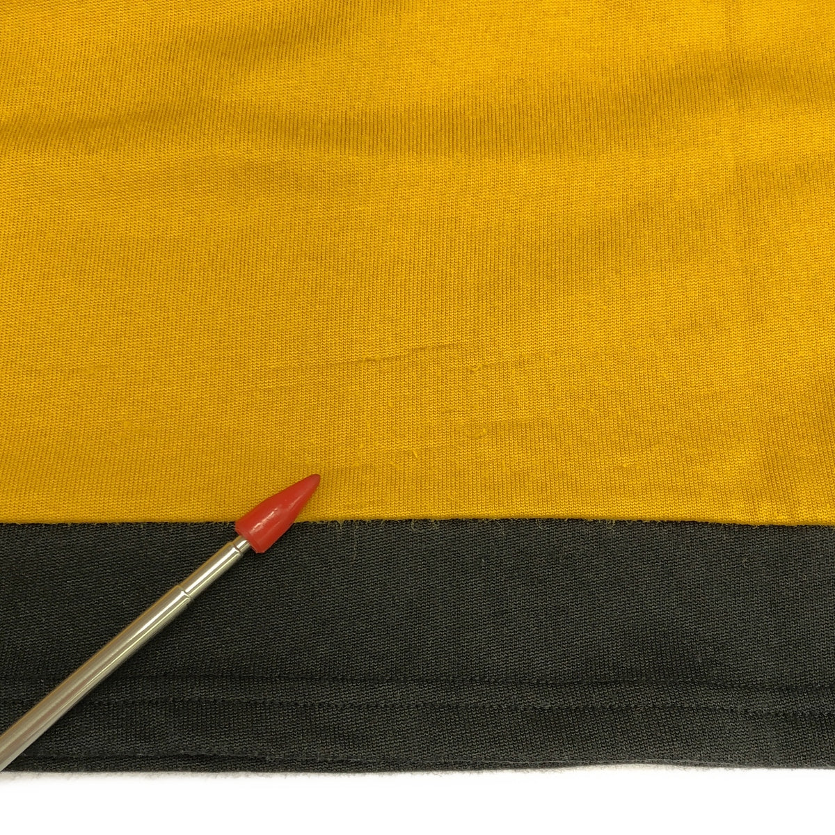 HUF / ハフ | ロゴ クルーネック カットソー | S | マスタード | メンズ