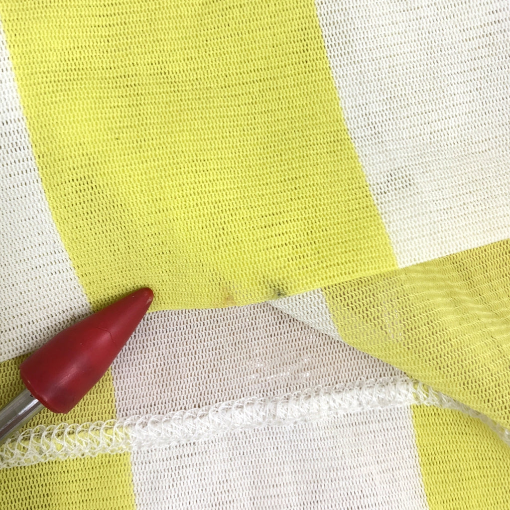 ISSEY MIYAKE / イッセイミヤケ | 2013SS | ナイロン ストライプ メッシュ ノースリーブ ワンピース | 2 | レディース