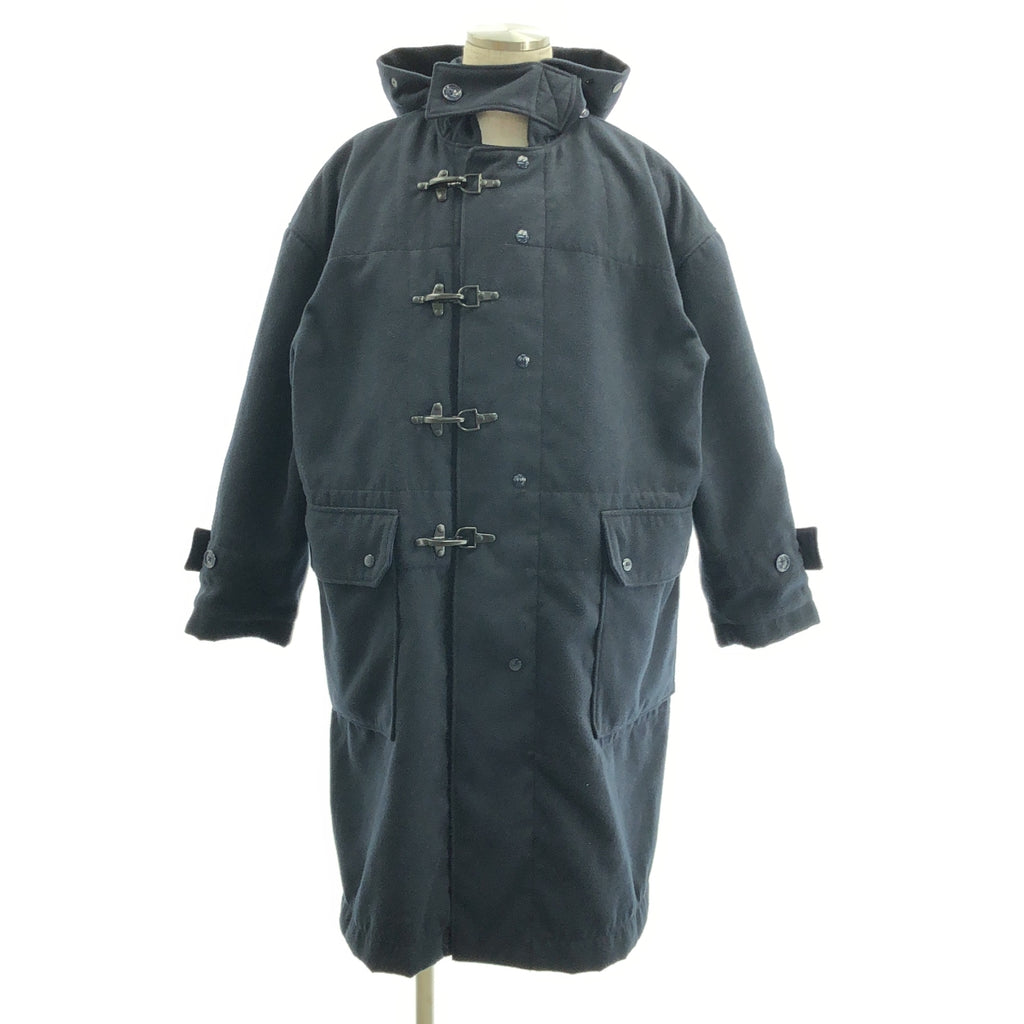 Engineered Garments | 超大號消防員粗呢大衣 / 聚酯仿麥爾登呢 / 羊毛消防員鉤環粗呢大衣/連帽衫 | S 碼 | 男款
