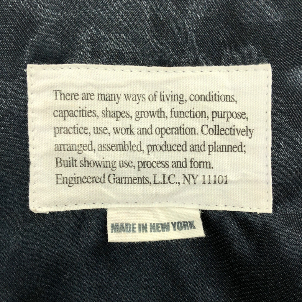 Engineered Garments | 超大號消防員粗呢大衣 / 聚酯仿麥爾登呢 / 羊毛消防員鉤環粗呢大衣/連帽衫 | S 碼 | 男款