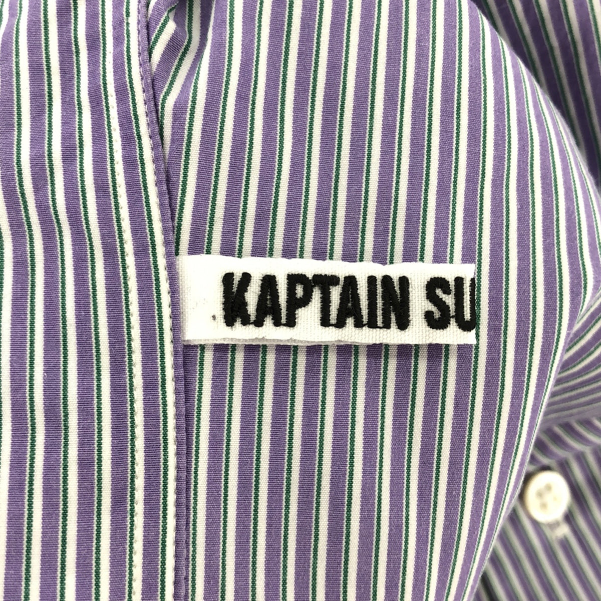 Kaptain Sunshine / キャプテンサンシャイン | 2023AW | Cotton Semi Spread Collar Shirt ストライプ コットン セミスプレッドカラーシャツ | 38 | メンズ