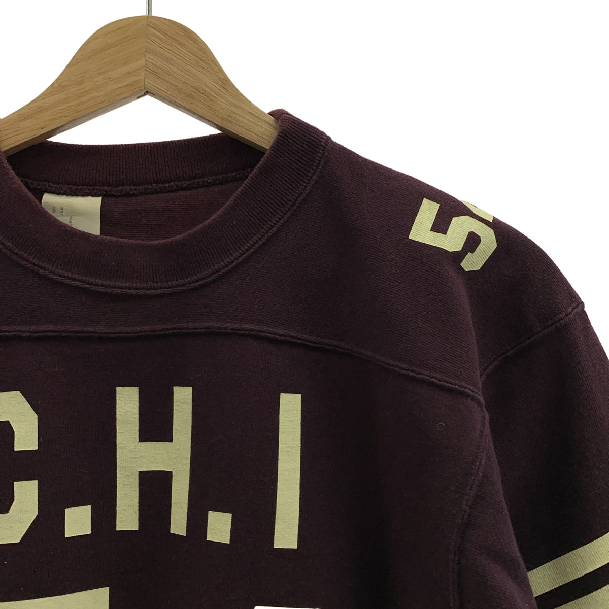 N.HOOLYWOOD / エヌハリウッド | × Chanpion チャンピオン別注 ナンバリングプリント フットボールTシャツ | 36 | メンズ