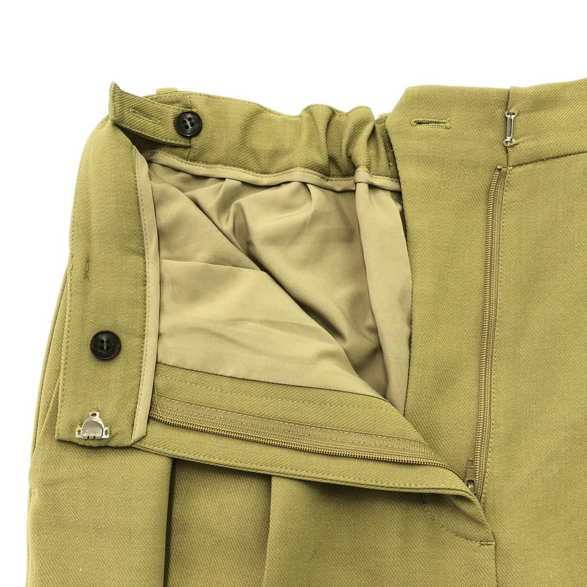 CLANE / クラネ | 2WAY TUCK STRAIGHT PANTS タック パンツ | 1 | ベージュ | レディース